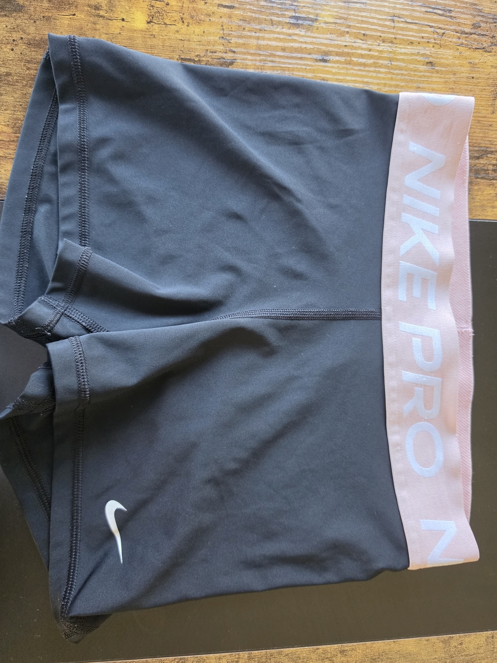 Nike Pro 3" Compression Spandex Shorts Black Pink Small